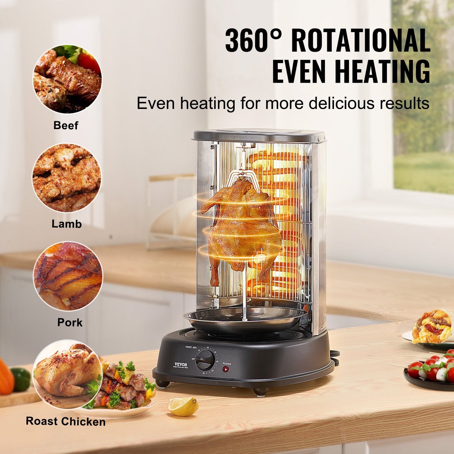 Shawarma Grill Machine Vertical Gyro Rotisserie Doner