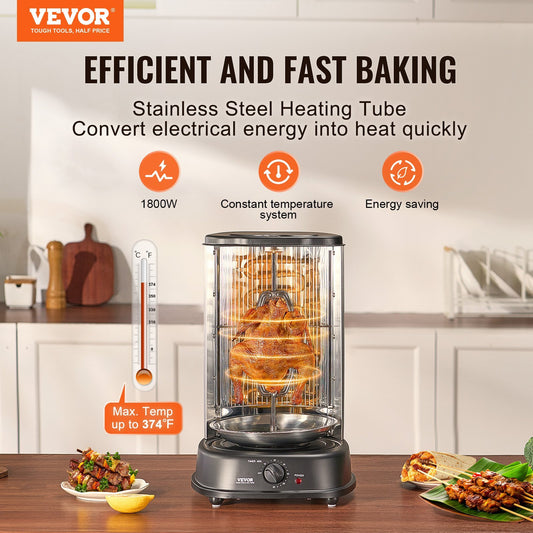 Shawarma Grill Machine Vertical Gyro Rotisserie Doner